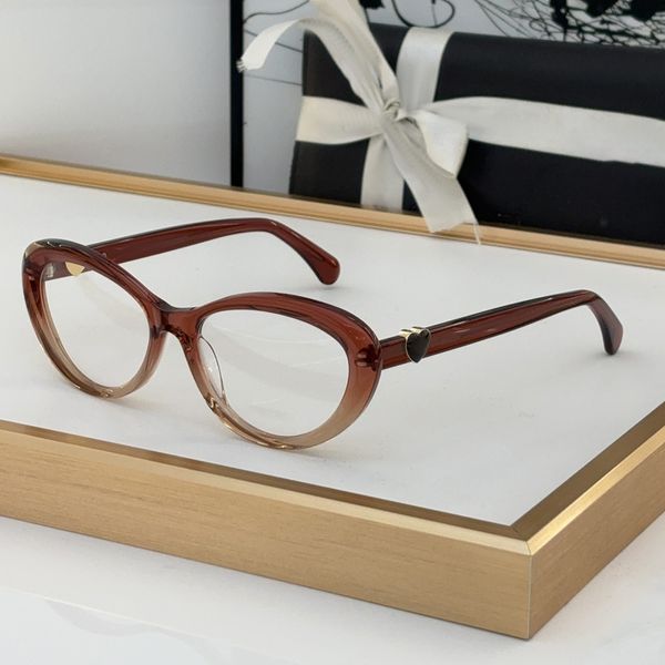 CH3465 occhiali da vista in acetato di forma ovale occhiali da sole da prescrizione classici di marca firmati da lettura moda quadrato multi colore bordo anti luce blu scatola di vetro da donna