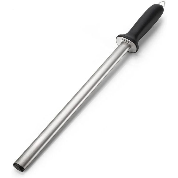 12 inç elmas honlama çelik profesyonel bıçak keskinleştirme çubuk mutfak bıçak keskinleştirme çubuğu tungsten karbür honlama bıçağı 240223
