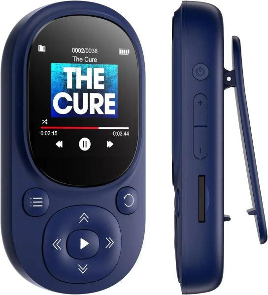 Oyuncu MP3 Player / Mp4 Oyuncu MP3 Müzik Çalar 64GB Memory Slim Klasik Dijital LCD 1.44inch ekran Typec bağlantı noktası FM Radyo ile