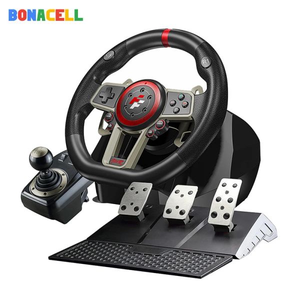 Ruote Volante da corsa per PS4/PS3/PCSwitch/Xbox One/Xbox 360 Gioco Sterzo Vibrazione Joystick Telecomando Ruote motrici