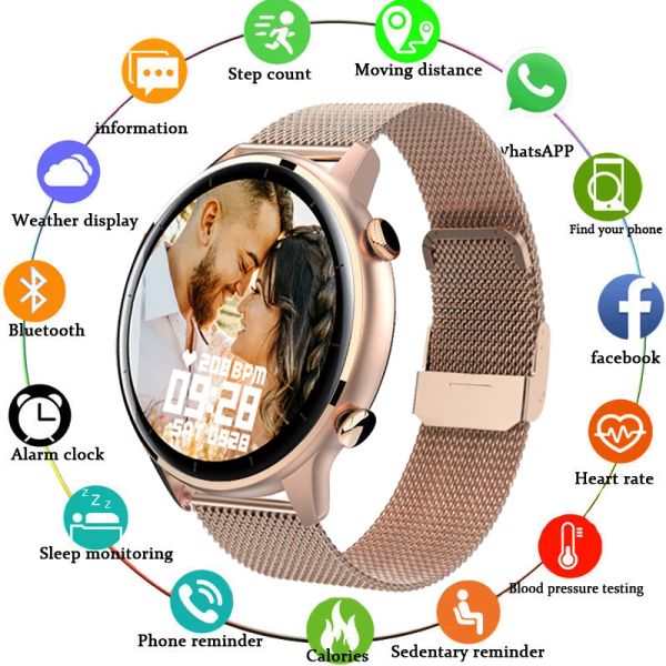 Geräte 2022 Neue Frau Smart Uhr Mit Anrufen Männer Frauen Smartwatch Blutdruck Sport Fitness Tracke Für Android Samsung Apple