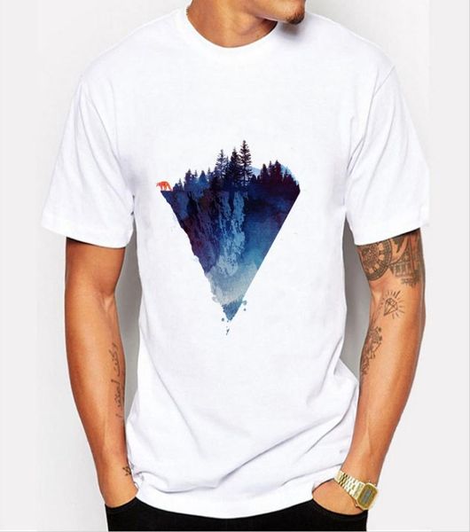 2019 New Fashion Iceberg Stampa Tshirt Uomo Mountain Design T-shirt Casual Cool Mens Camicie Manica corta Abbigliamento di tendenza9737910