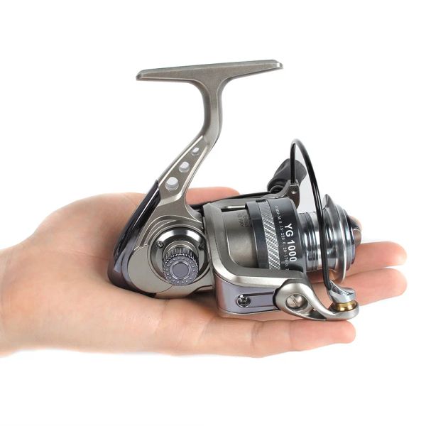 Carretilhas 10 + 1BB Spinning Reel Água Salgada Carretel de Alumínio Pesca Marítima Ultra Leve 5.2:1 Relação de Engrenagem Alta Velocidade Truta de Água Doce Bass Panfish