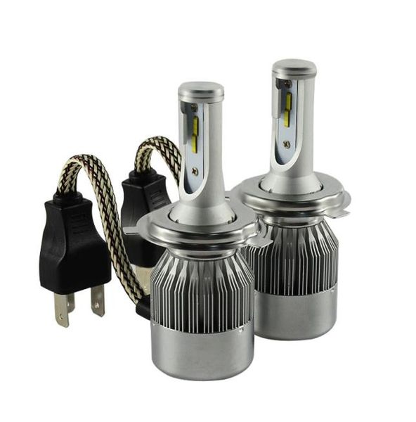 1 par c6f h4 carro led farol de alta potência auto h3 h11 h7 h13 9007 alto baixo 72w 7600lm branco 6000k lâmpada repalcement headlamp4898222