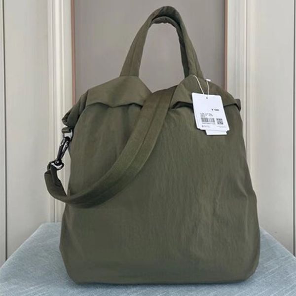 Сумка для йоги Lu, сумки для йоги, женские, влажные, водонепроницаемые, средняя сумка для багажа, короткая дорожная сумка 19L, качество с логотипом бренда202D
