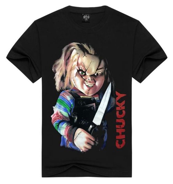 Chucky Devil Baby Hip Hop T Shirt Uomo 3D Stampa Moda Uomo di alta qualità Maglietta regalo in cotone Maglietta per uomo Maniche corte4301311