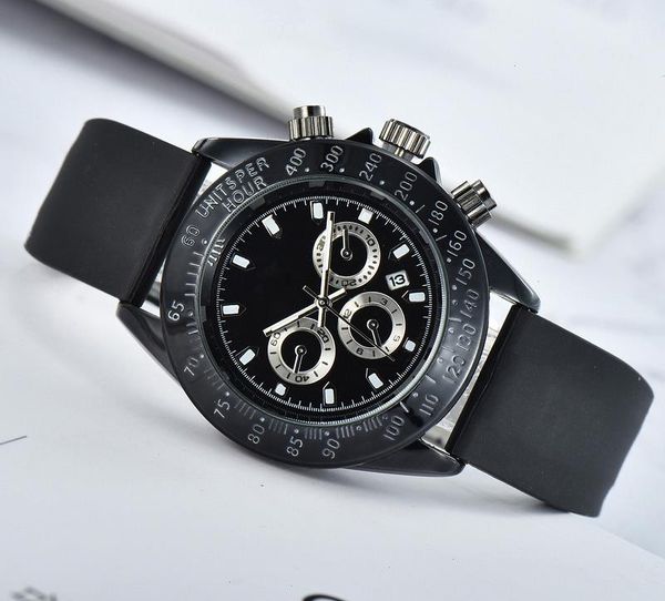 Relógios masculinos de alta qualidade relógio automático masculino designer pulseira de borracha orologio di lusso clássico relógios de pulso dia