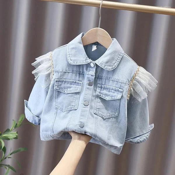 Jacken Kleinkind Baby Girl Denim Kids Hellblau weich