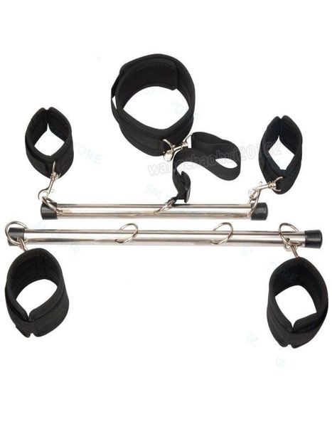 Bondage Restrizioni Polsini Caviglie Spreader Bar Collo Collare Schiavo Nylon Set Grillo R879715078