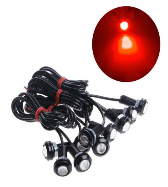 10 pz Car Auto 18mm 110LM DC12V Eagle Eye LED Luci Lampada Lampadina Daytime Running Nebbia DRL Segnale di parcheggio retromarcia diurno8393622