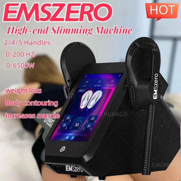 Stimolazione muscolare EMSzero Macchina Dimagrante Perdita RF EMS Sculpt NEO Dimagrante Scolpitura del corpo Aumento muscolare 200HZ 0-6500W 0-15 Tesla 2/4/5 Maniglie Macchina