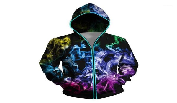 men039s beleuchtete Jacke Clubjacke Mantel Herren Damen Bunter leuchtender Mantel Led Bunte leuchtende Reißverschlussoberseite Kapuzenjackeg317245966