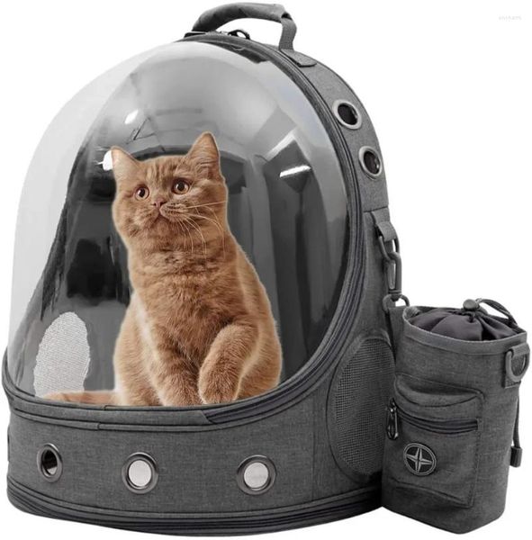 Transportadoras de gatos Backpacks Mochilas Bolha Bolha de Bubble Premium Space Dog Travelpack Backpack Viagem Kitten Doggy Back Pack para Outdoor