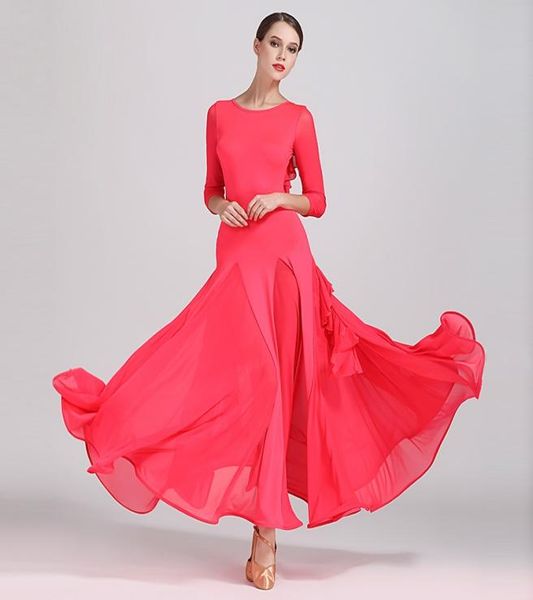 Желтое бальное платье женская одежда для бальных танцев красное платье для испанского фламенко венский вальс с бахромой танго фокстрот4311794