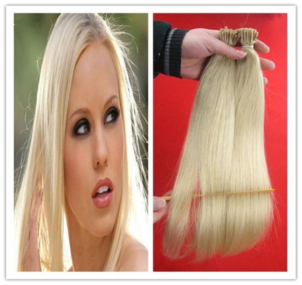 Straight Human vorgebundenes Fusion Hair I Tipp Stick Keratin Doppelgezogene Remy Haarextension 100g I Tipp menschliche Haarverlängerung auf Caps4491950
