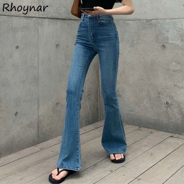 Jeans jeans women women semplice solido highwaist in stile europeo moda slim streetwear lady fullength leisure allmatch casual holiday new