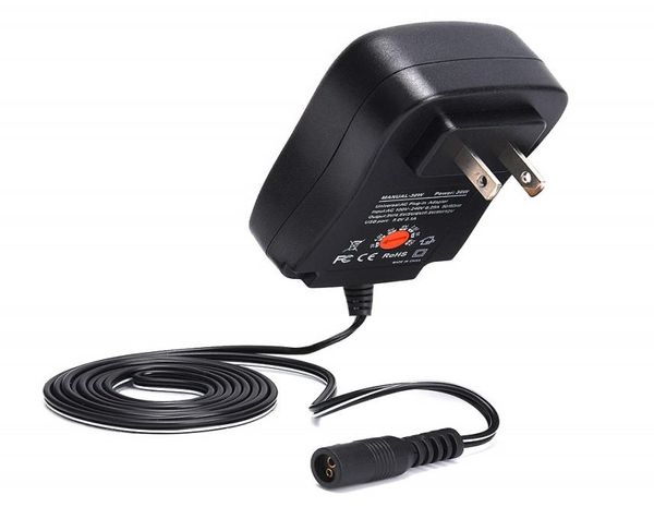 Adaptador de fonte de alimentação ajustável 30W Carregador USB Ouput 3V 5V 12V para alto-falantes Roteador Luzes de tira LED 6 plugues DC Universal AC para DC2335781