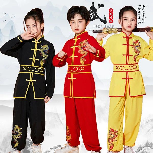 Bühnenkleidung Ew Kinder-Kampfsport-Performance-Kleidung Jungen und Mädchen Tai Chi