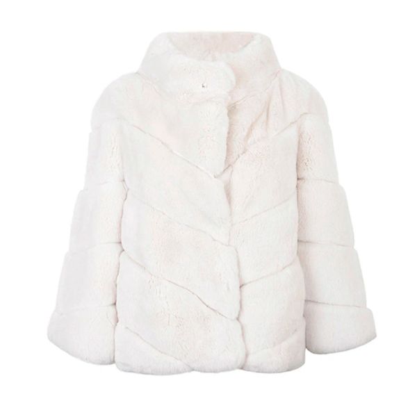 Pelz Furyoume Winter Echt Rex Kaninchen Pelzmantel Frauen Kurze Pelz Jacke Natürliche Chinchilla Pelz Mäntel Mode Streetwear Oberbekleidung