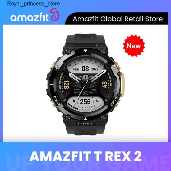 Outros relógios Novo Amazfit T-Rex 2 GPS externo Inteligente T-Rex 2 Roteamento de frequência dupla Importação 150 + Modo esportivo integrado Inteligente Android iOS Q240301