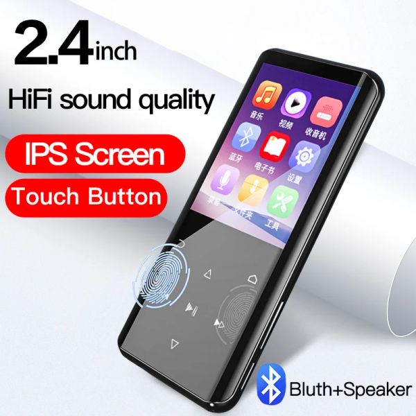 Jogador Ruizu D25 Mp3 Music Player Rádio Fm Hifiportable Mp4 Touch com Bluetooth 2.4 polegadas 8GB 16GB de armazenamento USB Leia som sem perdas