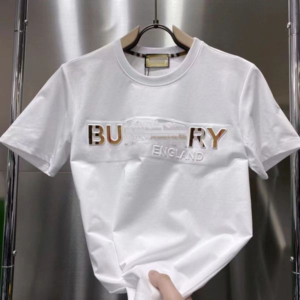 Мужская дизайнерская футболка Повседневная мужская женская футболка с буквами 3D и стереоскопическим принтом с коротким рукавом, самая продаваемая роскошная мужская одежда в стиле хип-хоп, азиатский размер M-3XL