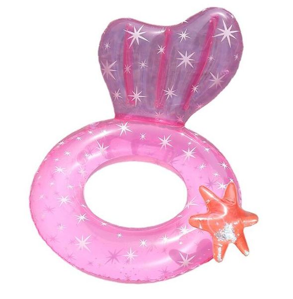 Anel flutuante de natação de estrela do mar, anel inflável para piscina de água, círculo de piscina inflável para adultos e crianças, tubos flutuantes