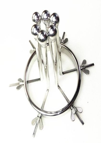 Dilatazione anale Speculum vaginale Dilatatore Endoscopio vaginale Tortura ano Acciaio inossidabile BDSM Bondage Gear Fetish Gioco pesante Giocattoli sessuali3259976