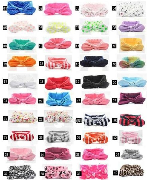 52 cores natal faixa de cabelo boêmio algodão menina bebê arco bandana onda ponto turbante cabeça envoltório ed macio faixa de cabelo headbands6434585