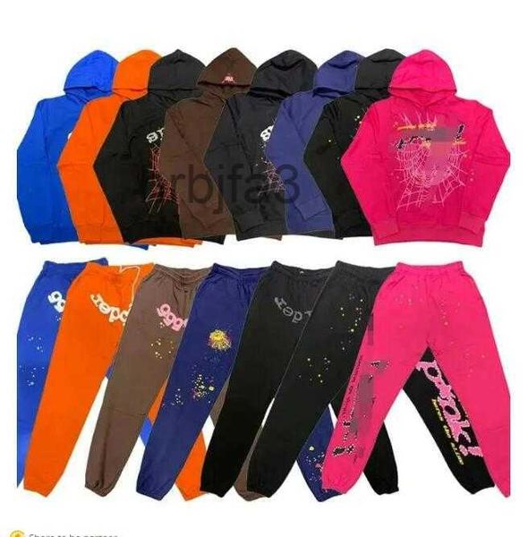 Mens Hoodies Sweatshirts Puff Baskı SP5der Hoodie Erkek Kadın Yüksek Kaliteli Ağır Kumaş Örümcek Web Pullover G2209086thf 6tyf