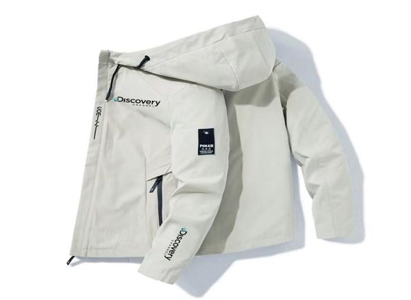 Discovery Clothing Outdoor Camping Hiking National Geographic Giacca da uomo039s Felpa con cappuccio traspirante Giacca a vento Tuta da avventura 211216563801