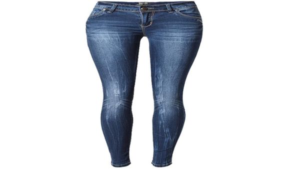 WholeLow Cintura Azul Jeans Skinny Moda Feminina Lavado Branqueado Arranhado Jeans Femme Plus Size Push Up Vintage Fino Algodão Tr7442449