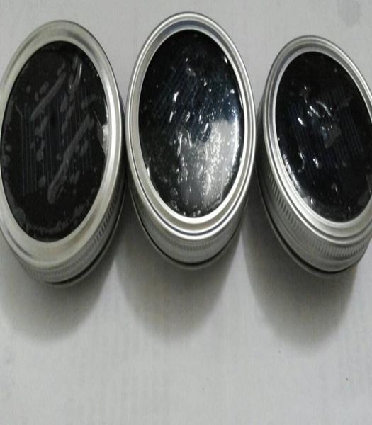 Nuovo coperchio in metallo argento illuminato a led per barattolo di vetro con diametro di 276 pollici, anello in metallo non staccabile2327174
