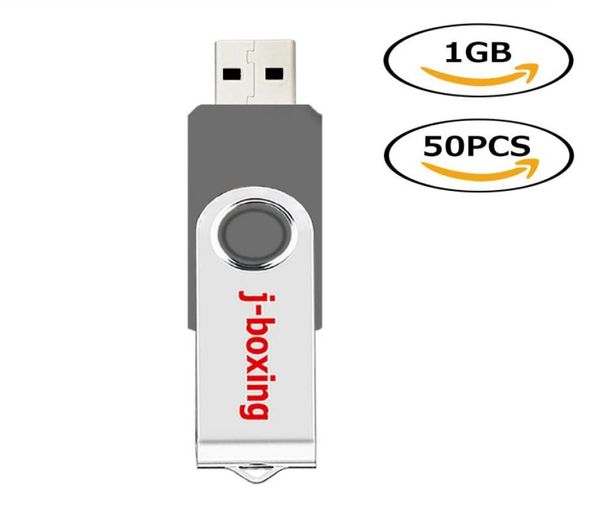 50x Dönen 1GB USB Flash, PC Dizüstü Bilgisayar için Yüksek Hızlı Metal Flash Bellek Çubuğu Tahrikleri Tablet Başparmak Kalem Sürücü Depolama 10 Renk 8872268