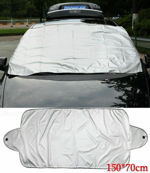 150x70cm pára-brisa automático inverno neve carro cobre magnético à prova dwaterproof água poeira do carro neve gelo geada pára-sol protetor covers6875247