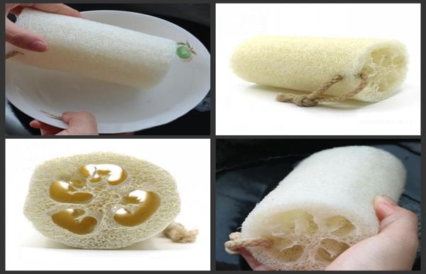 Luffa-Schwamm, Bade-Luffa, natürlicher Luffa-Rücken-Luffa für Körperentfernung, Badezimmer, Geschirrspülen, Möbelreinigung, umweltfreundlich, 2871128