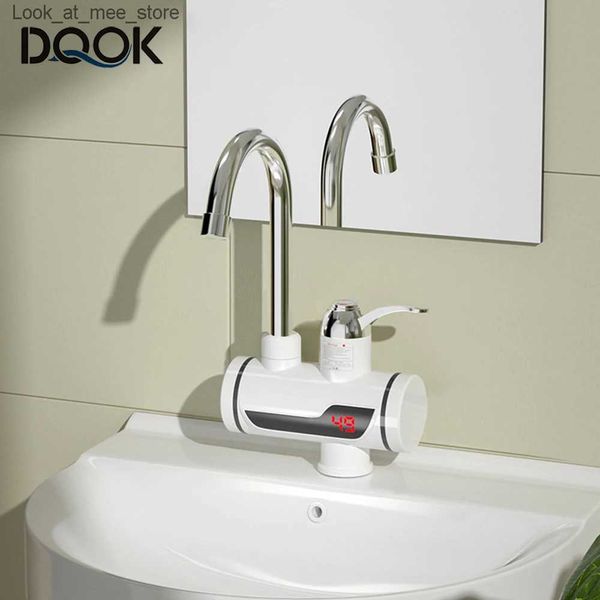 Banyo lavabo musluklar elektrikli su ısıtıcı led musluk mutfak anında ısıtma musluk su ısıtıcı q240301