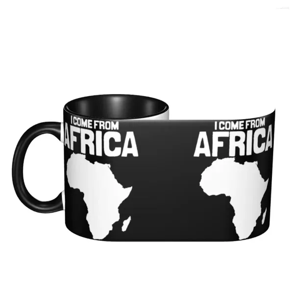 Кружки I Come From Africa с забавными чашками с принтом R330, новинка, многофункциональные