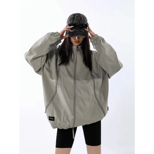 Giacche Deeptown Vintage harajuku giacca per giacca da giacca da donna streetwear coreano abiti autunnali con cappuccio con cappuccio per esterni giapponesi giapponese y2k