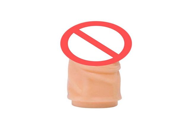 Многоразовый мягкий силиконовый рукав для пениса, кольцо на член, большой рукав для увеличения пениса, сексуальные игрушки для мужчин, спрей для задержки1827459