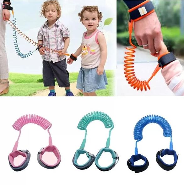 1.5M/2M/2.5M Bambini Anti Perso Cinghia Fuori Di Casa Bambini Polsino di Sicurezza Del Bambino Cablaggio Guinzaglio Braccialetto bambino Che Cammina Corda di Trazione