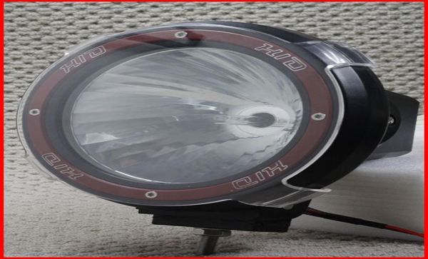 COPPIA 7quot 3555W HID XENON LUCE DI GUIDA FUORISTRADA SUV ATV 4X4 4WD FARETTO IN VETRO ELICOIDALE UNICO 12V5892039