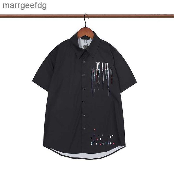 Herren T-Shirts Männer Designer Blusen Banketthemden Modebrief Slik Shirt Plus Größe Hemd Short Sleeve 240301