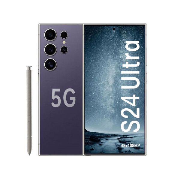 S24 S23 Ultra phone 4G 5G sblocca smartphone Android Fotocamera da 256 GB 1 TB 200 MP in modalità notturna, registrando video 8K Durata della batteria più lunga Processore mobile più veloce