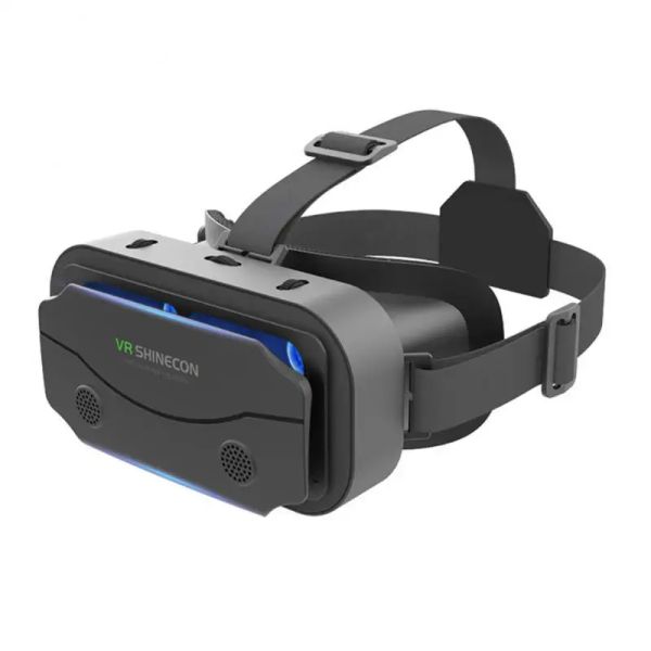 Dispositivos g13 vr óculos vr óculos inteligentes fone de ouvido óculos inteligentes capacete binóculos de jogo de vídeo para 57 polegadas smartphone vr capacete