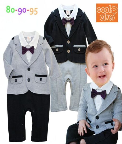 2019 Sonbahar Baby Romper Boys Beyefendi Uzun Kollu Kaldırıcılar Çocuklar Rahatlama Modelleme Tırmanış Giysileri Çocuk Tulumlar Bebek Clothin6180070