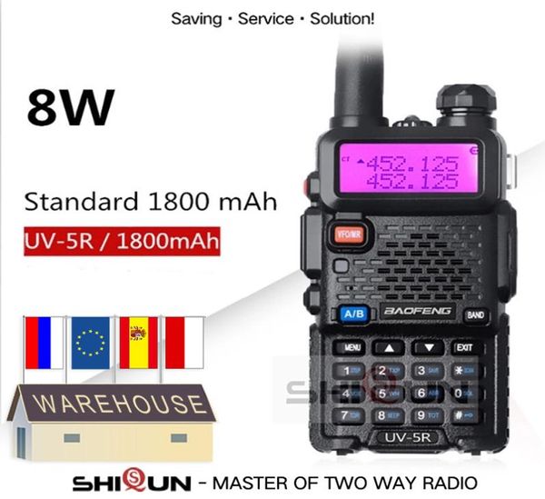 Opcional 5W 8W Baofeng UV5R Walkie Talkie 10 km Baofeng uv5r walkietalkie rádio de caça uv 5r Baofeng UV9R UV82 UV8HX UVXR9335243