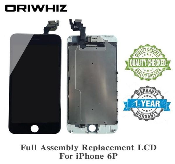 LCD sostitutivo dello schermo di facile installazione per iPhone 6 Plus Kit di montaggio completo con fotocamera frontale Sensore di prossimità altoparlante auricolare Repai1244351