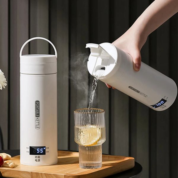 Strumenti Bollitori elettrici portatili Bollitore per tè e caffè Mini Viaggio Bollire l'acqua Stewable Tenere in caldo Apparecchi Bottiglia termica antiscottatura