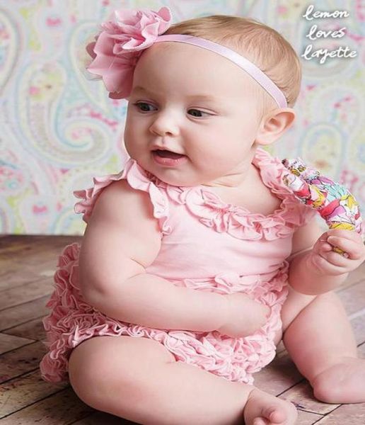 2019 neue Ankunft Mädchen Overalls Rosa Kuchen Seite Dreieck verbindung modellierung Babyspielanzug Kopfbedeckung Sommer Kinder Kleidung 5pcslot7986714